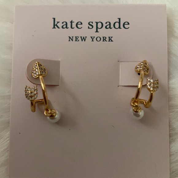 KATE SPADE Love Game Huggie Earrings - Picture 5 of 6